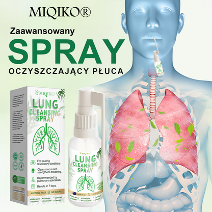 [Oficjalny flagowy sklep marki]👨‍⚕️MIQIKO® Zaawansowany spray oczyszczający płuca (☘️zalecany przez specjalistów od płuc☘️) ☘️☘️☘️