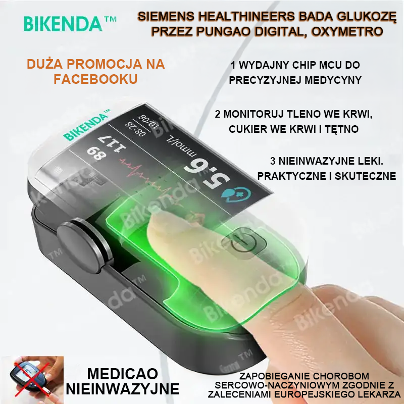 Bikenda™ nowej generacji inteligentny wielofunkcyjny nieinwazyjny laserowy glukometr 👩‍💼[dokładność 99,9%]🍀🍀