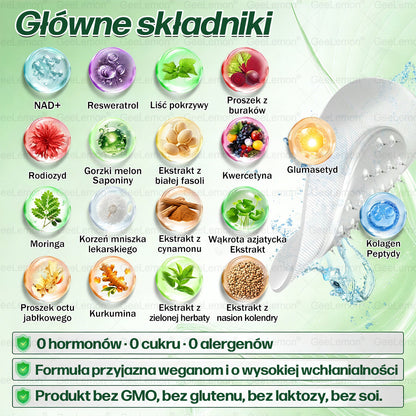🐝Oficjalny Sklep | 👩‍⚕️🎁 𝐆𝐞𝑒𝐿𝑒𝐦𝐨𝐧® 𝐆𝐥𝐮𝐦ase𝐭𝐢𝐝𝐞 𝟖 𝐰 𝟏 Smukły i Zdrowy Nano Plaster z Mikronakłuciami 🇵🇱(Tylko raz dziennie, widoczne zmiany już w 7 dni)✅ Na otyłość, wiotką skórę, cukrzycę, bezdech senny, problemy ze stawami i wiele więcej