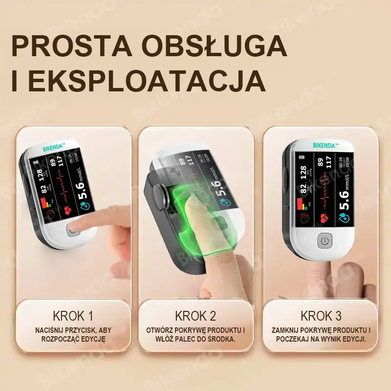 Bikenda™ nowej generacji inteligentny wielofunkcyjny nieinwazyjny laserowy glukometr 👩‍💼[dokładność 99,9%]🍀🍀